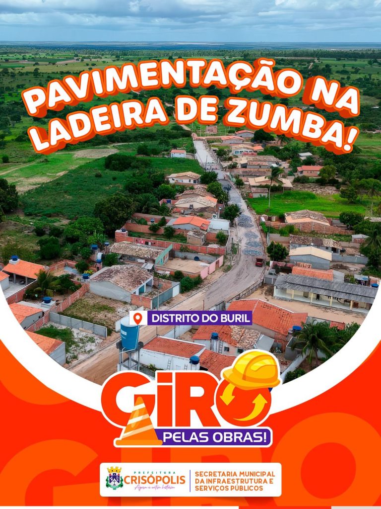 PAVIMENTAÇÃO NA LADEIRA DE ZUMBA, DISTRITO DO BURIL!