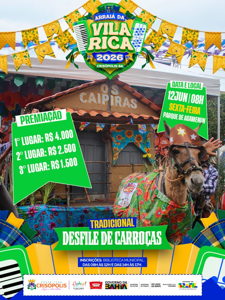 A TRADICIONAL DESFILE DE CARROÇAS!