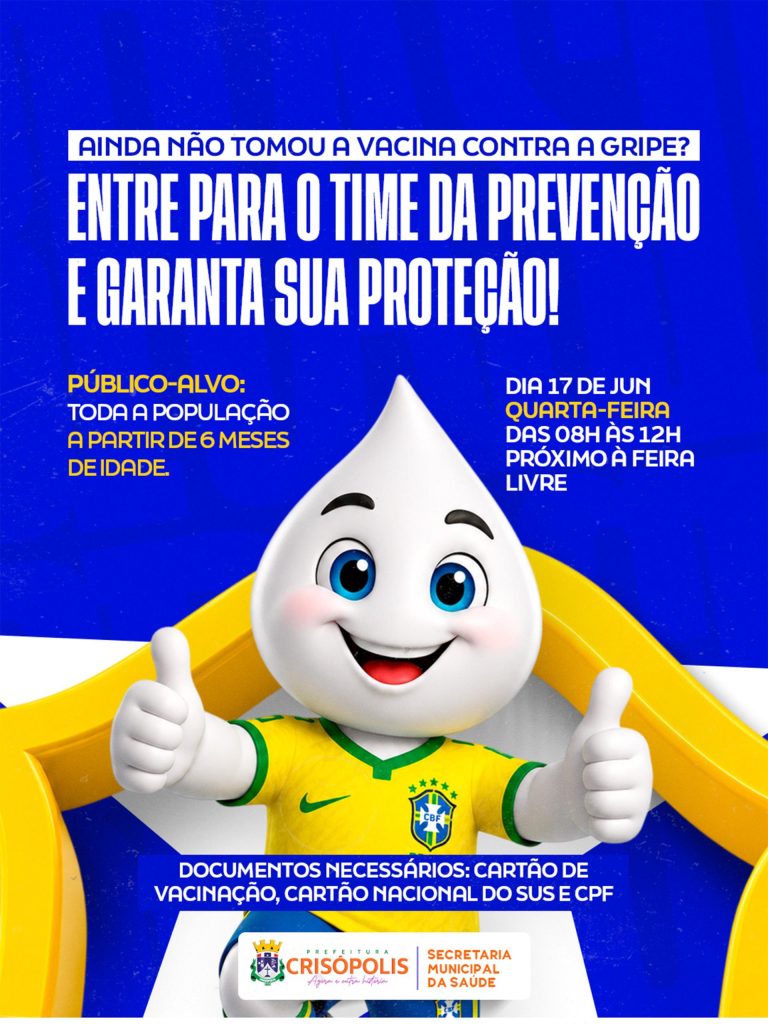 Não tomou a vacina contra a gripe? Essa é a sua chance!